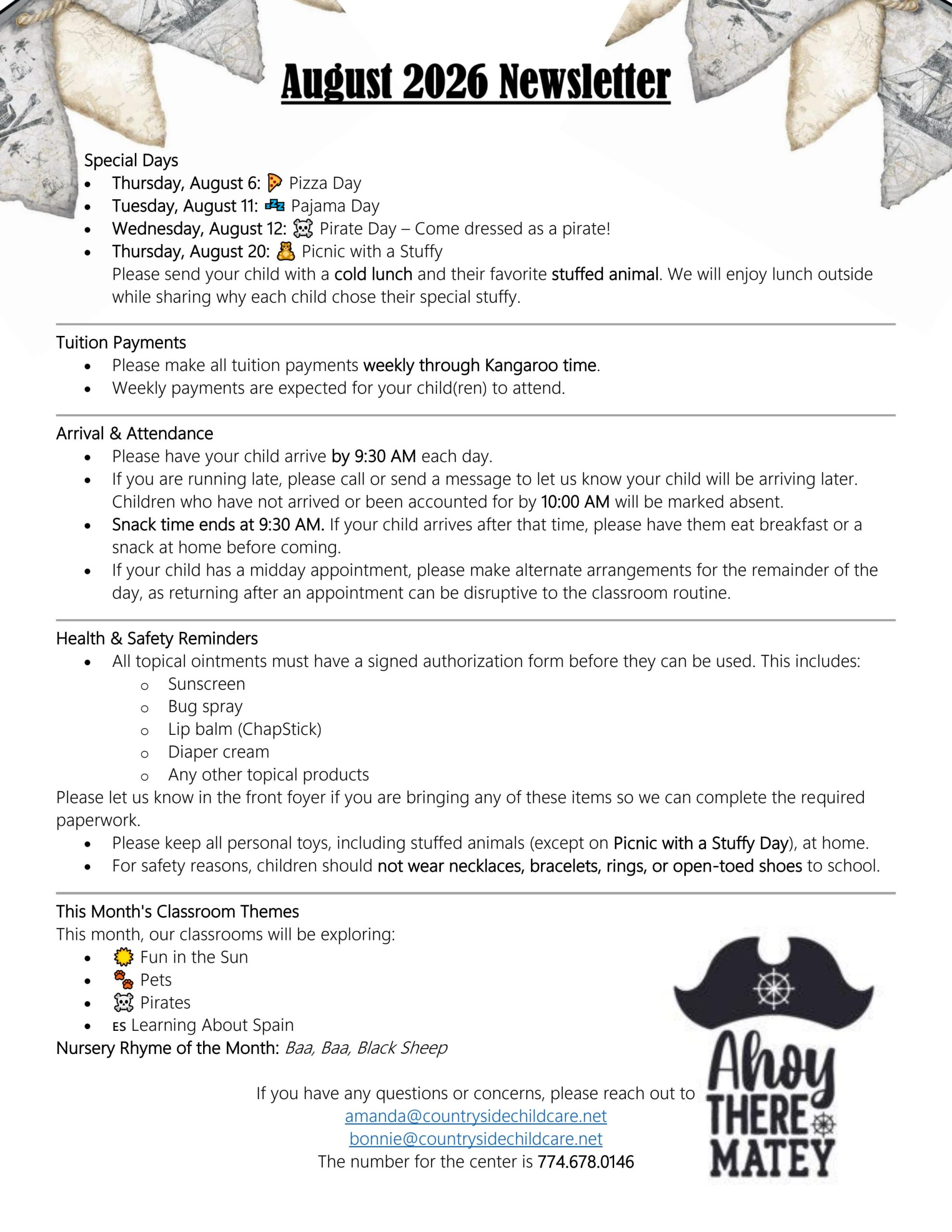 15 Cranberry Hwy Newsletter August 2026