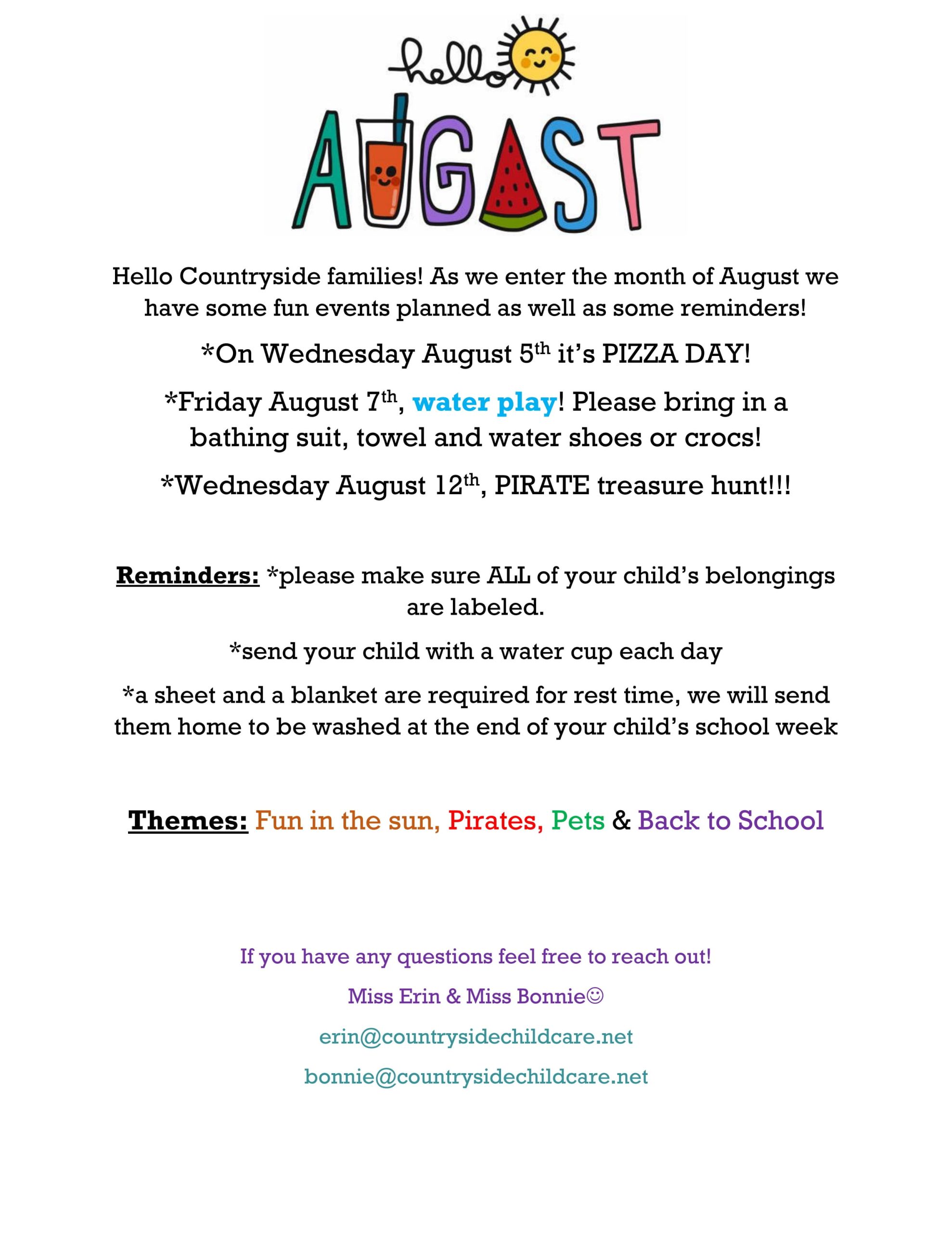 Marion Newsletter – August 2026